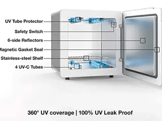 Godrej ViroShield 4.0 to 30L UV C Disinfecting Box Device, Kills 99%+ Viruses in 2 to 6 mins, Amazon