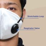 ORILEY PI-N95 DRDO Approved Face Mask with Breathing Valve for Men & Woman