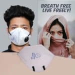 ORILEY PI-N95 DRDO Approved Face Mask with Breathing Valve for Men & Woman