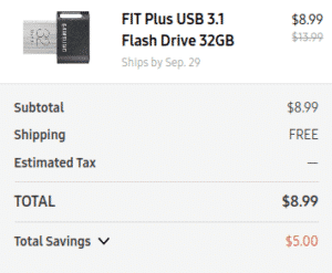 Samsung Fit Plus on Samsung Store - Huge Price Difference from Amazon