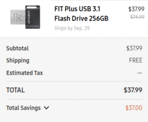 Samsung Fit Plus on Samsung Store - Huge Price Difference from Amazon