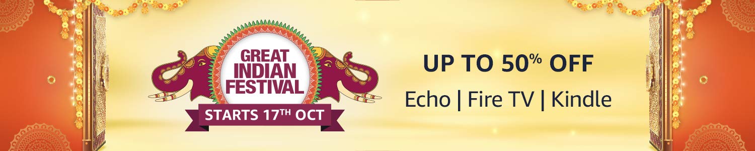 50% off on Amazon - Echo - Kindle - Fire TV - Great Indian Festival 2020