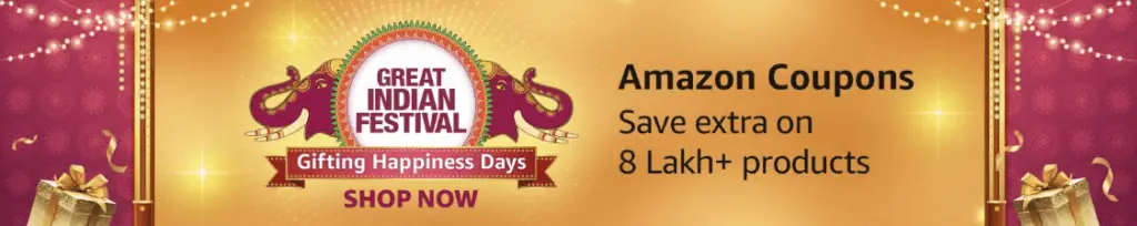 Amazon Coupons - Save Extra on Products - Great Indian Festival 2020 - TechBuy.in